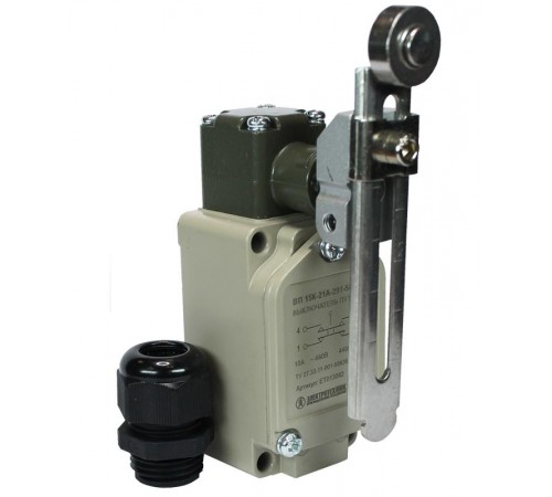 ВП 15К-21А-291-54 У2.8, рычаг с роликом, регулируемый по длине, прямого действия, IP54, выключатель путевой (ЭТ)  ET013082  Электротехник