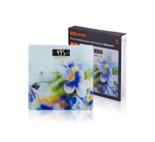 Весы электронные напольные "Фиалки", стекло, деление 0,01 кг, макс. 180 кг, 28х28 см, TDM  SQ4012-0003  TDM