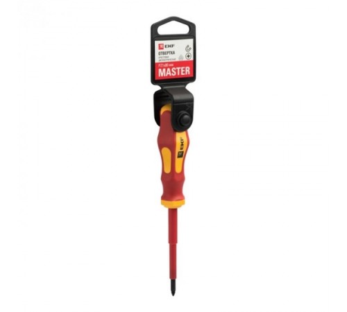 Отвертка Master PZ1x80 мм 1000В EKF Basicpz-1-80-mas-inEKF