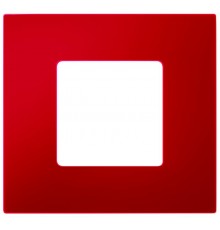 Simon 27 Накладка декоративная на рамку базовую, 1 пост, S27 Play, Color, красный  2700617-037  Simon