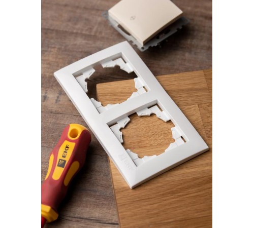 Валенсия рамка 2-местная белая EKF PROxima   EWM-G-302-10   EKF