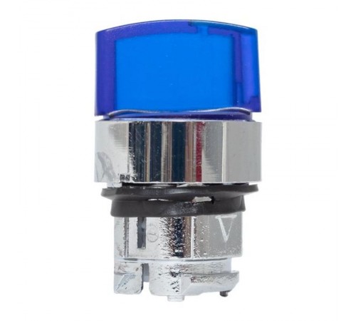 Исполнительный механизм переключателя ХB4 синий на 2 положения с фиксацией, без подсветки с короткой ручкой EKF PROxima    XB4BD2FL-B   EKF 