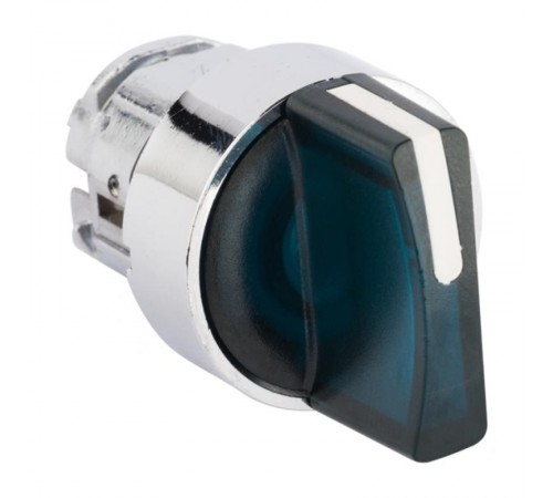 Исполнительный механизм переключателя ХB4 синий на 3 положения с фиксацией, без подсветки с короткой ручкой EKF PROxima    XB4BD3FL-B   EKF 