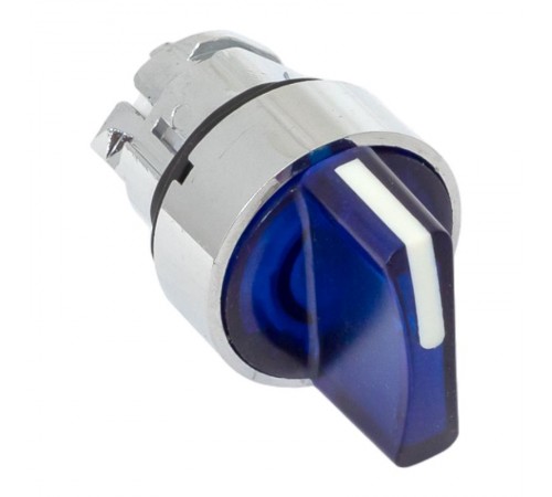 Исполнительный механизм переключателя ХB4 синий на 2 положения с фиксацией, без подсветки с короткой ручкой EKF PROxima    XB4BD2FL-B   EKF 