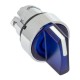 Исполнительный механизм переключателя ХB4 синий на 2 положения с фиксацией, без подсветки с короткой ручкой EKF PROxima    XB4BD2FL-B   EKF 