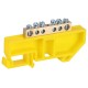 Шина  NO-224-88 PE земля на DIN-изоляторе ШНИ-6х9-6-Д-желтый  Б0062859  ЭРА