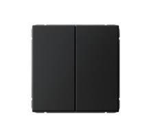 ArtGallery Карбон Выключатель 2-клавишный КНОПОЧНЫЙ, 10АХ, механизм, быстрозажим. клем.  GAL001017S  SE