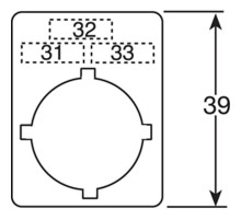 Шильдик с надписью I II  SK615550-76  ABB