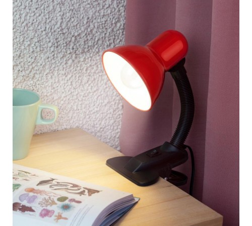 Светильник настольный под лампу N-212-E27-40W-R красный  Б0035061  ЭРА
