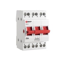 Трехпозиционный переключатель ТПС-63 3P 25А  TPS325  EKF