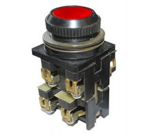 ВК30-10-22110-40 У2, красный, 2з+2р, цилиндр, IP40, 10А. 660В, выключатель кнопочный (ЭТ)  ET053777  Электротехник