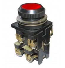 ВК30-10-11110-40 У2, красный, 1з+1р, цилиндр, IP40, 10А. 660В, выключатель кнопочный (ЭТ)  ET053186  Электротехник