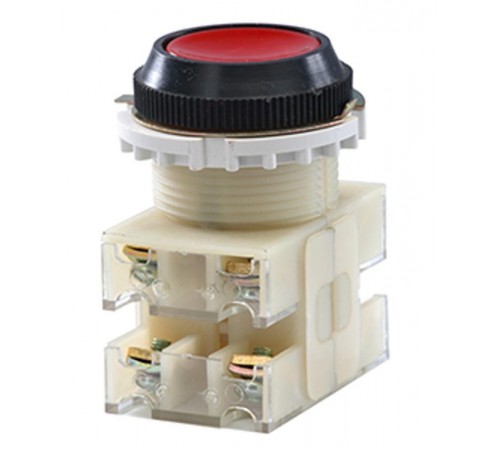 ВК30-10-22110-40 У2, красный, 2з+2р, цилиндр, IP40, 10А. 660В, выключатель кнопочный (ЭТ)  ET053777  Электротехник