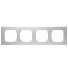 Рамка 4-постовая, серия SKY, цвет серебристый алюминий2CLA857400A1301 ABB