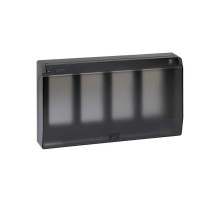 Simon CIMA 500 Рамка с суппортами с крышкой на 4модуля 500CIMA, 164х50х284мм, графит  51040104-038  Simon