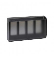 Simon CIMA 500 Рамка с суппортами с крышкой на 4модуля 500CIMA, 164х50х284мм, графит  51040104-038  Simon