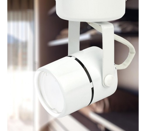 Светильник трековый OL4 GU10 WH накладной, белый  Б0044267  ЭРА