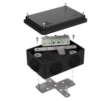 Коробка огнестойкая для о/п 40-0340-FR6.0-6 Е15-Е120 RAL9005 120х80х50 (20 шт/кор) черная  40-0340-9005-FR6.0-6  Промрукав