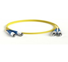 FC-D2-9-FC/UR-FC/UR-H-1.5M-LSZH-YL Патч-корд волоконно-оптич. (шнур) SM 9/125 (OS2), FC/UPC-FC/UPC, 2.0 мм, duplex, LSZH, 1.5 м  247806  Hyperline
