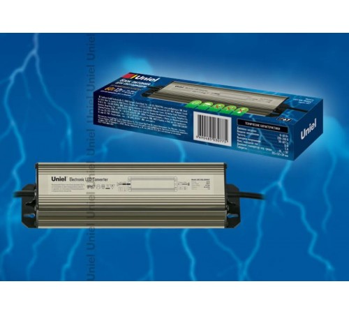 Блок питания с защитой от короткого замыкания и перегрузок, UET-VAL-100A67 алюм. , 100Вт, 12В, IP67, 2 выходных канала  06012  Uniel