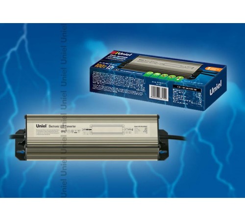Блок питания с защитой от короткого замыкания и перегрузок, UET-VAL-150A67 алюм. , 150Вт, 12В, IP67, 2 выходных канала  06013  Uniel