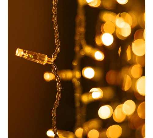 Светодиодная гирлянда ARD-CURTAIN-CLASSIC-2000x1500-CLEAR-360LED Yellow (230V, 60W)  024850  Arlight