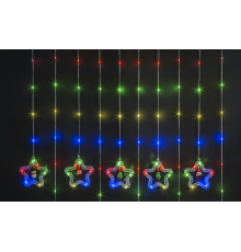 Гирлянда  95 014 NGF-D035-03 (бахрома звезды и фигурки RGBY 3*0.6м IP20  95014  Navigator