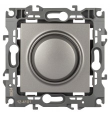 Светорегулятор ЭРА Серия 12 12-4101-16 поворотно-нажимной, 400ВА 230В, титан   Б0065649  ЭРА