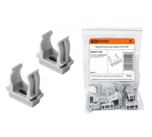 Крепеж-клипса для трубы 25 мм (10шт)  SQ0405-1003  TDM