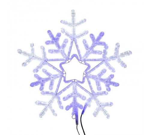 Фигура световая "Снежинка" цвет белая/синяя, размер 60*60 см, с контролером   501-531  NEON-NIGHT