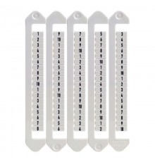 Маркировка для клемм, ширина 5 мм, от 1 до 10, вертикальная ориентация  NUTB-5-1-10V  DKC