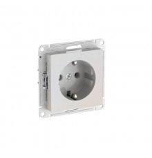 AtlasDesign Жемчуг Розетка с заземлением, 16А, механизм, быстрозажимные клеммы  ATN000443S  SE