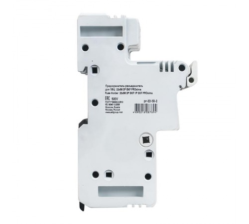 Предохранитель-разъединитель для ПВЦ 22x58 2P (с индикацией)  pr-22-58-2  EKF