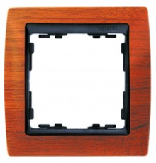 Simon 82 Рамка декоративная, 4 поста, S82, вишня-графит  82845-61  Simon