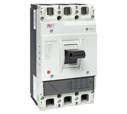 Выключатель автоматический AV POWER-3/3 630А 100kA ETU2.0 AVERES  mccb-33-630H-2.0-av  EKF