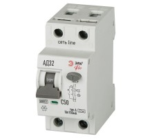 АВДТ 6кА  PRO D326M2C50А100 АД-32 электромеханическое 1P+N C50 100мА тип А   Б0059092  ЭРА