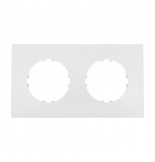 Рамка 2-постовая квадрат (белый) Vintage-Quadro  884204-1  Ecoplast