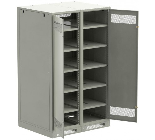 ITK LINEA B Шкаф (пустой) 2000х1200мм дверь двуст. мет. сер.  LB35-20H29-2M  ITK