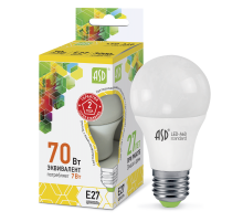 Лампа светодиодная LED-A60-standard 7Вт 230В Е27 3000К 630Лм  4690612001692  ASD
