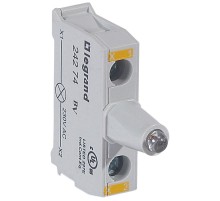 Блок со встроенным светодиодом для головок - Osmoz - для кнопочных постов - 230 В~ - желтый  024274  Legrand