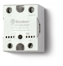 Твердотельное реле; выход 50А (24...240В АС); питание 230В AC; Функция "Включ.при пересечении нуля"; монтаж на панель  775582308250PAS  Finder