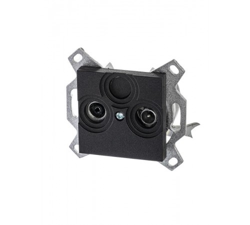 ABB Levit Антрацит Розетка TV-R оконечная  5011H-A03503 63W  2CHH083503A6063  ABB