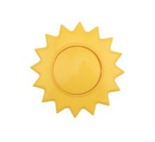 Выключатель одноклавишный HAPPY Солнце скрытой установки, желтый  KR-78-0617  Kranz