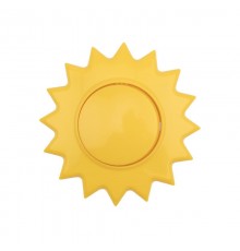 Выключатель одноклавишный HAPPY Солнце скрытой установки, желтый  KR-78-0617  Kranz