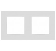 Рамка для розеток и выключателей  Серия 12 12-5202-01М на 2 поста, Классик, белый матовый  Б0067780  ЭРА
