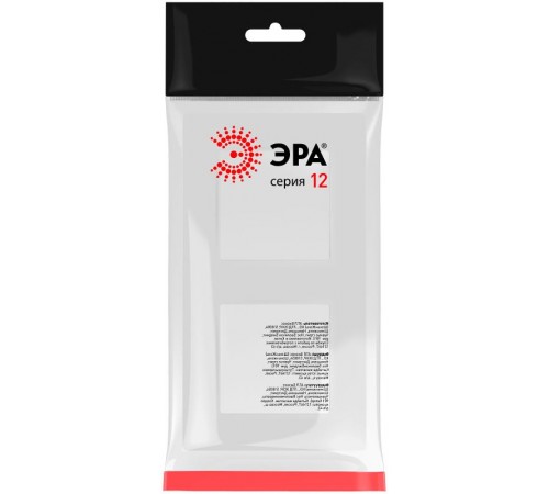 Рамка для розеток и выключателей  Серия 12 12-5202-01М на 2 поста, Классик, белый матовый  Б0067780  ЭРА