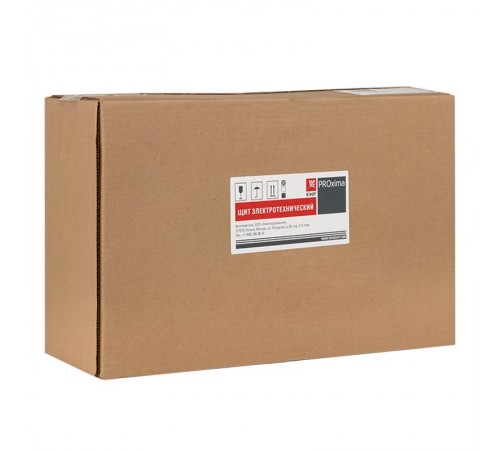 Щит учетно-распределительный навесной ЩРУН 3/12 с окном (ВхШхГ) 500х300х160мм IP31 PROxima  mb23-3/12  EKF