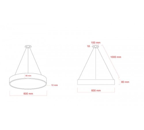 Светильник светодиодный Geometria Ring SPO-131-W-40K-045 45Вт 4000K 4000Лм IP40 600*600*80 белый подвесной ЛТ  Б0058900  ЭРА