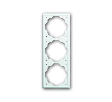 Рамка 3-постовая, серия impuls, цвет альпийский белый  1754-0-2437   2CKA001754A2437  ABB