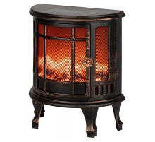 Светильник  EGNIK -P02 новогодний светодиодный камин Печь черный 2*LR14(C) 24*17*33 см  Б0060487  ЭРА